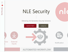 Tablet Screenshot of nlesecurity.com